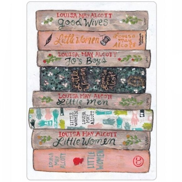 Louisa May Alcott Books Magnet - Picture 2 of 4